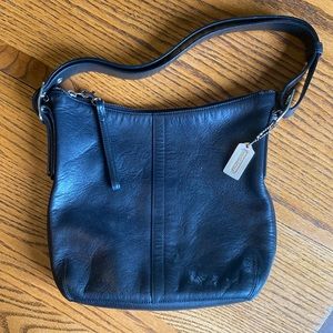 Coach Purse H2S-9326 Black Leather Legacy Handbag